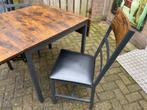 Nieuw eettafel met twee stoelen Nieuw, 100 tot 150 cm, Nieuw, Overige vormen, Vier personen
