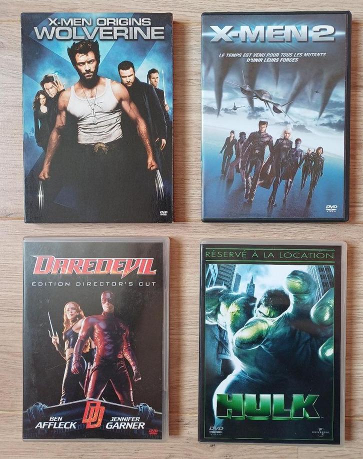 Lot de 4 DVD Super héros, Cd's en Dvd's, Dvd's | Actie, Gebruikt, Actie, Ophalen of Verzenden