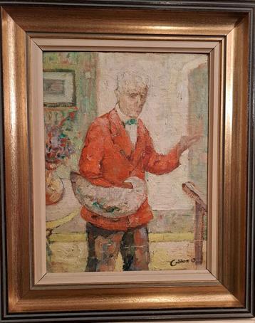 CODDRON Oscar "Portret van Leon De Smet" olie op doek beschikbaar voor biedingen
