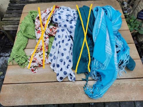 Drie zomersjaals, prijs per sjaal, Kleding | Dames, Mutsen, Sjaals en Handschoenen, Zo goed als nieuw, Sjaal, Ophalen of Verzenden