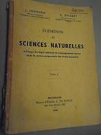 SCIENCES NATURELLES"EDITION DE BOECK BX:1946, Antiquités & Art, JODOGNE/DESSART, Enlèvement ou Envoi