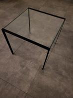 Moderne Glazen Tafel – Compact en Elegant, Huis en Inrichting, Tafels | Salontafels, Ophalen, Minder dan 50 cm, Vierkant, Minder dan 50 cm