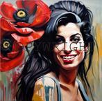 Amy Winehouse met Papaver bloemen., Ophalen of Verzenden