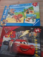 Puzzel Cars en puzzel Paw patrol 5+, Ophalen of Verzenden, Zo goed als nieuw