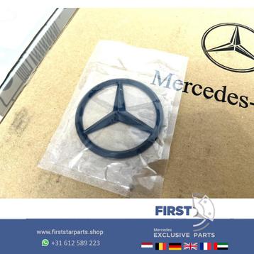 Mercedes AMG STER LOGO ZWART ROOD CHROOM W176 W177 W205 W117