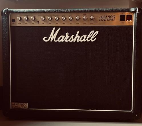 Marshall JCM800 4212, 50 watt, 2 x EL34 met reverb, Muziek en Instrumenten, Versterkers | Bas en Gitaar, Gebruikt, Gitaar, 50 tot 100 watt