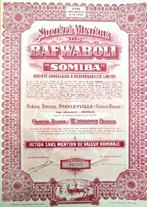 Soc.Minière de Bafwaboli "SOMIBA" (Belgisch.Congo) 1947, Postzegels en Munten, Aandelen en Waardepapieren, 1920 tot 1950, Ophalen of Verzenden