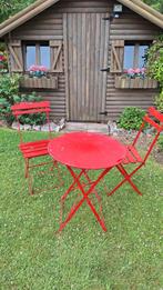 2 chaises + 1 table bistro authentique, Ophalen, Gebruikt, Hout