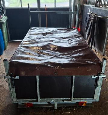 Enkel asser aanhangwagen 750kg beschikbaar voor biedingen