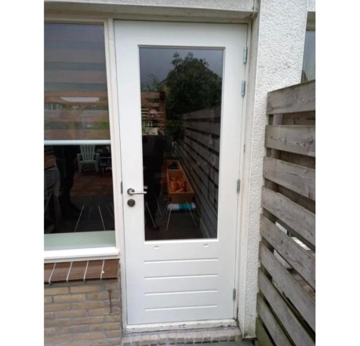 Hardhouten achterdeuren buitendeuren gegrond, Doe-het-zelf en Bouw, Raamkozijnen en Schuifdeuren, Nieuw, Deurkozijn, Hout, 150 tot 225 cm