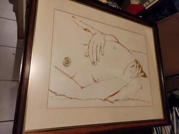 Zwangere naakte vrouw beschikbaar voor biedingen