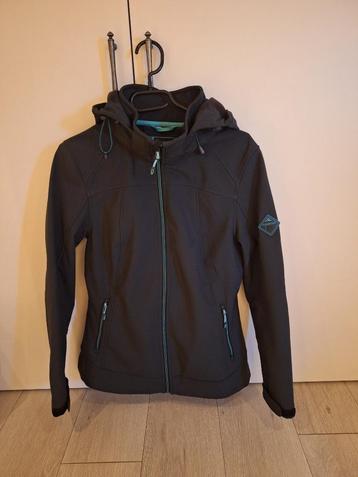 Softshelljas, Tecwear, maat 38, donkerblauw beschikbaar voor biedingen