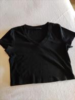 zwarte crop top XS, Vêtements | Femmes, T-shirts, Enlèvement ou Envoi, Taille 34 (XS) ou plus petite, Noir, Manches courtes