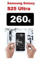 Réparation écran Samsung S25 Ultra à 260€ Garantie 6 mois, Enlèvement, Samsung