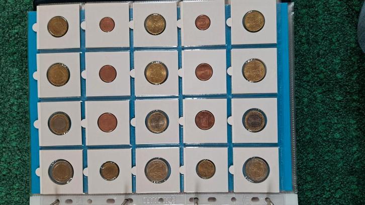 16 Volledige reeks Euromunten, Postzegels en Munten, Munten | Europa | Euromunten, Setje, België, Ophalen of Verzenden