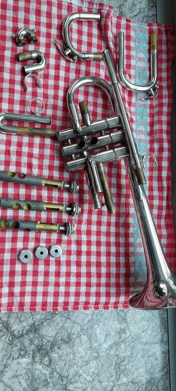 Eb/D trompet, Muziek en Instrumenten, Ophalen, Gebruikt, Es-trompet