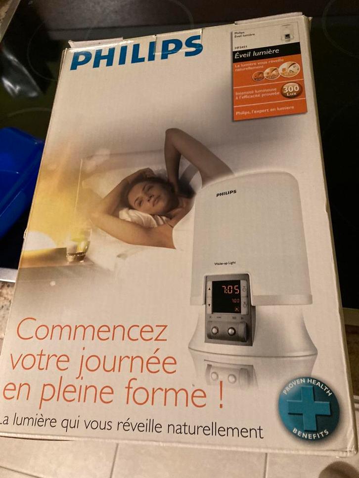 Philips éveil lumière utilisé, Electroménager, Réveils, Utilisé, Enlèvement ou Envoi