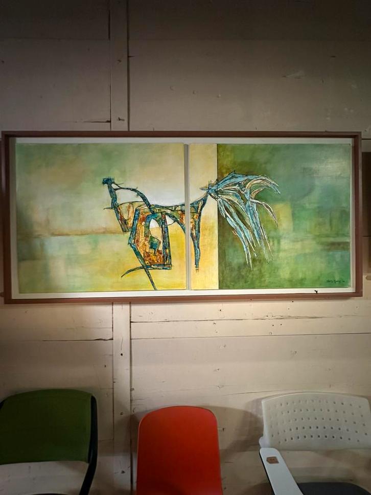 Chris Moens — 2013, Antiek en Kunst, Kunst | Schilderijen | Abstract, Ophalen of Verzenden