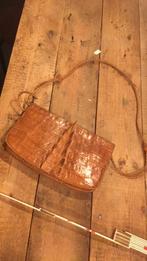 Antieke krokodillen leren handtas in zeer goede staat!, Ophalen of Verzenden, Zo goed als nieuw, Handtas