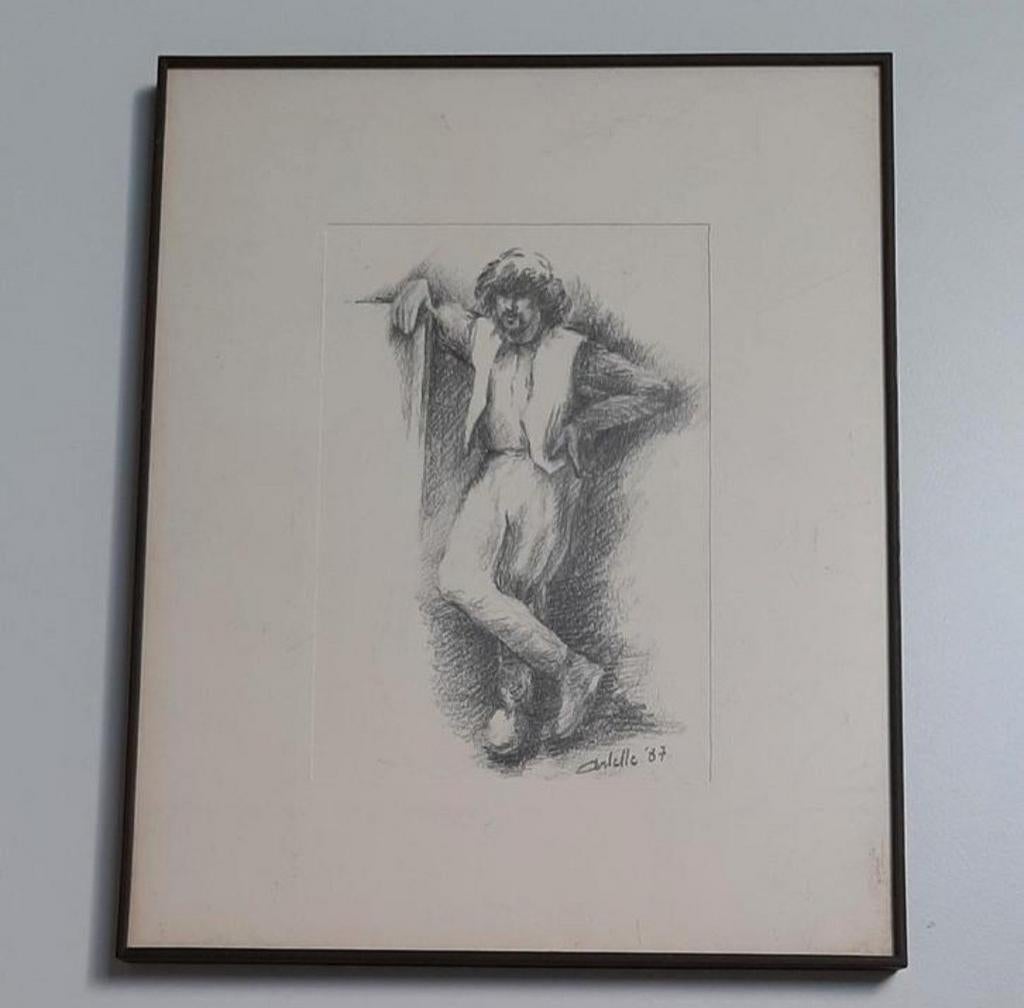 Arlette '87/ potloodtekening, Antiek en Kunst, Kunst | Tekeningen en Fotografie, Ophalen of Verzenden