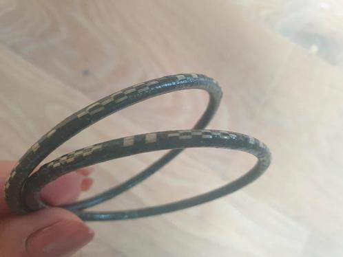 2 gedecoreerde armbandjes, Handtassen en Accessoires, Armbanden, Zo goed als nieuw, Ophalen of Verzenden