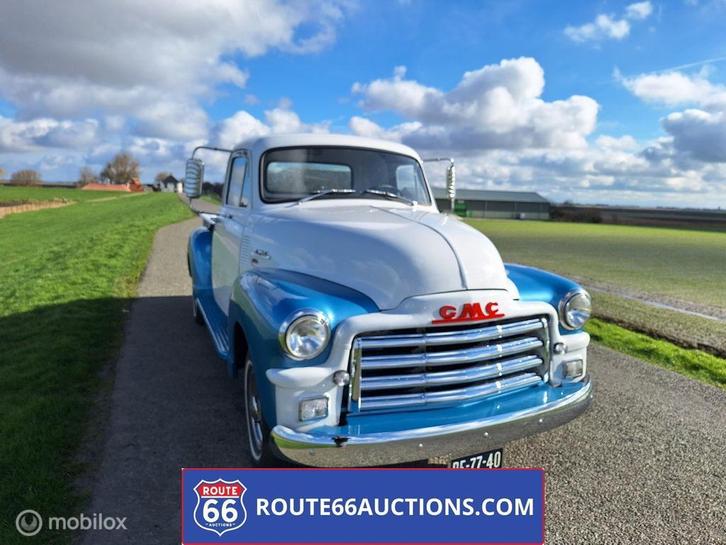GMC 150 | 1955 | Route 66 Auctions, Auto's, Oldtimers, Bedrijf, Te koop, GMC, Benzine, Overige carrosserie, Handgeschakeld, Zwart