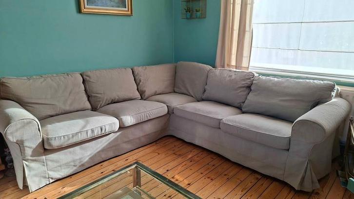 Canapé d'angle IKEA EKTORP bon état, Maison & Meubles, Canapés | Salons, Utilisé, Banc d'angle, Quatre personnes ou plus, 200 à 250 cm