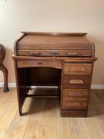 Vintage eiken rolluik bureau, Antiek en Kunst, Ophalen