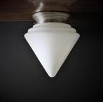plafondlamp met opaline glas, Huis en Inrichting, Zo goed als nieuw, Art Deco, Ophalen, Glas