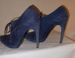 289C* Casadei - escarpins bleus cuir high heels (39), Escarpins, Bleu, Porté, Casadei