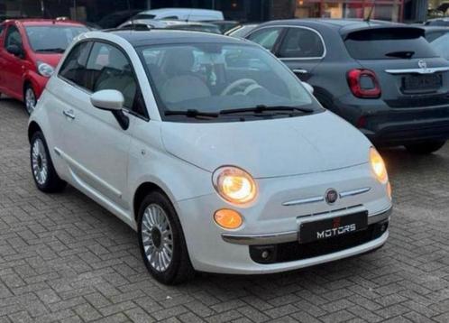 Fiat // 500 // Benzine, Auto's, Fiat, Bedrijf, Te koop, Benzine, Euro 5, Stadsauto, Handgeschakeld, Wit, Zwart, Leder en Stof