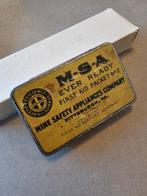 Boîte de premiers secours US MSA de la Seconde Guerre mondia, Collections, Enlèvement ou Envoi