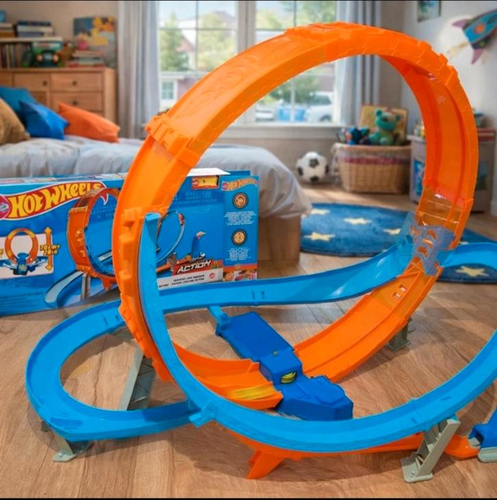 Circuit looping voiture Hot wheels, Enfants & Bébés, Jouets | Circuits, Comme neuf, Circuit, Électrique, Hot Wheels, Avec looping