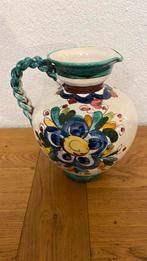Vase Italie céramique majolique, à motif floral sculpté, Antiek en Kunst