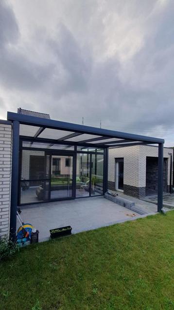 Veranda ( Aluminium ) met verlichting, Enlèvement, Comme neuf, Véranda