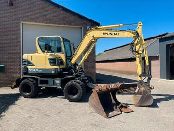 Hyundai 55W-9 Mobiele kraan Graafmachine beschikbaar voor biedingen