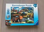 Ravensburger puzzel Bouwvoertuigen - 100 stukken, Enlèvement, Utilisé