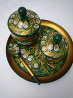 Assiette russe peinte à la main et théière à sucre/théière, Enlèvement ou Envoi
