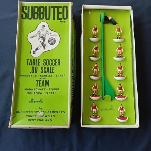 Subbuteo vintage team uit de jaren 70 - Arsenal, Verzamelen, Speelgoed, Gebruikt, Ophalen of Verzenden