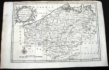 K7 Kaart New and Accurate Map of the Netherlands 18e eeuw disponible aux enchères