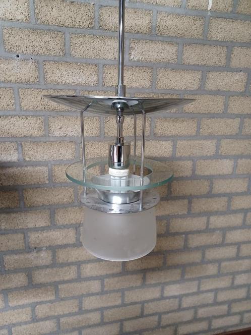 Zeldzame Vintage-Industriële Hanglamp Schmitz Airport, Huis en Inrichting, Lampen | Hanglampen, Zo goed als nieuw, 75 cm of meer