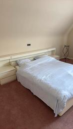 2 persoons bed, Huis en Inrichting, Slaapkamer | Bedden, Ophalen, Wit, Tweepersoons, Zo goed als nieuw