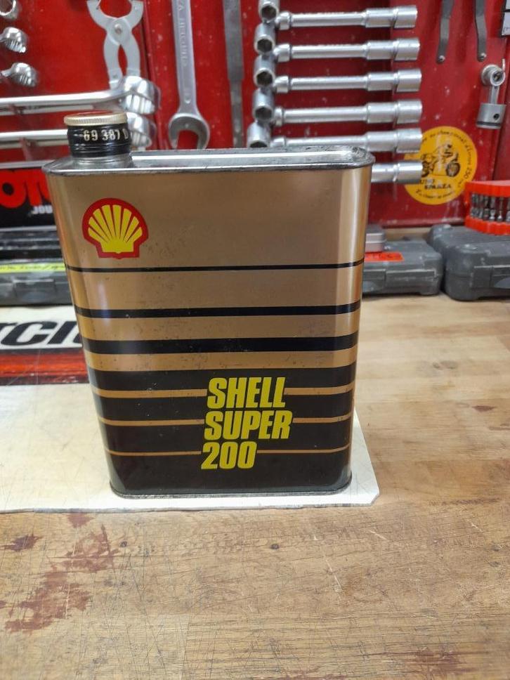 oud leeg oliekannetje shell super 200, Verzamelen, Merken en Reclamevoorwerpen, Gebruikt, Overige typen, Verzenden