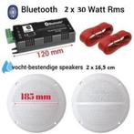 Bluetooth Vochtbestendige luidsprekers 16cm Wit 2x 30Watt [K, TV, Hi-fi & Vidéo, Enceintes, Neuf, Autres marques, Enlèvement ou Envoi