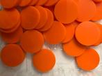 klein lot oranje jetons 35st diam 25mm, Ophalen of Verzenden, Nieuw