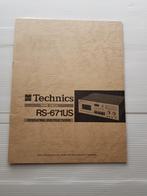 Technics RS-671US Owners Manual, Livres, Catalogues & Dépliants, Enlèvement