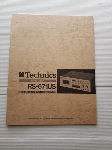 Technics RS-671US Owners Manual