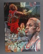 1996-97 Flair Showcase Row 0 Dennis Rodman #9 (Kukoc,Kidd,-), Sport en Fitness, Basketbal, Verzenden, Zo goed als nieuw, Overige typen