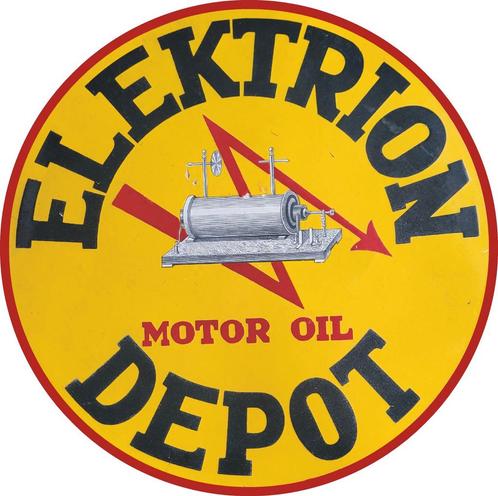 GEZOCHT Elektrion motor oil  items, Verzamelen, Merken en Reclamevoorwerpen, Gebruikt, Reclamebord, Ophalen