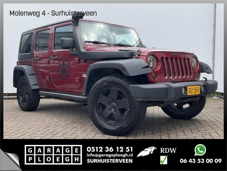 Jeep Wrangler Unlimited 3.8 Sport Sahara 5-deurs Airco Cruis, Auto's, Jeep, Bedrijf, Wrangler, 4x4, ABS, Airbags, Airconditioning